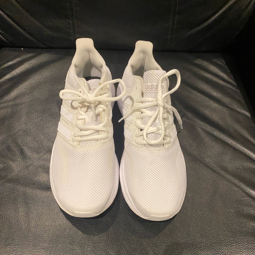 Like New White Adidas Sneakers - Size 10